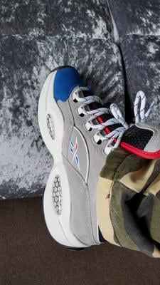 Reebok Men's Question Mid Basketball Shoes, Size 11, White and