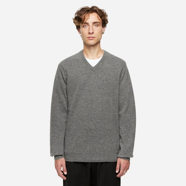 Grey Comme des Garcons SHIRT V-Neck Sweatshirt | HIP
