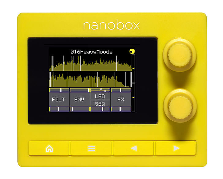 ポップなデザインのマイクロ・シンセサイザー、1010music「nanobox」が