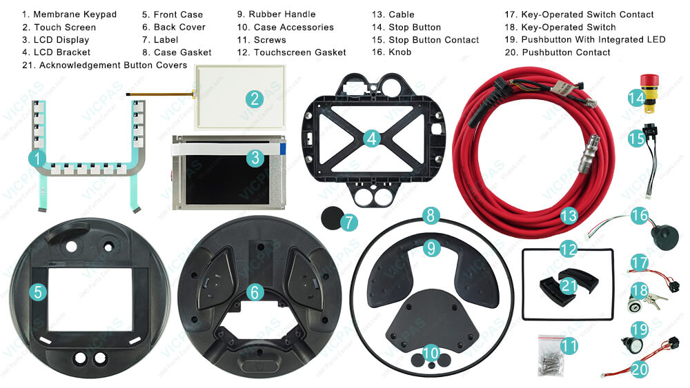 6AV6645-0AB01-0AX0 Siemens Touchscreen Membrane Keyboard | Simatic