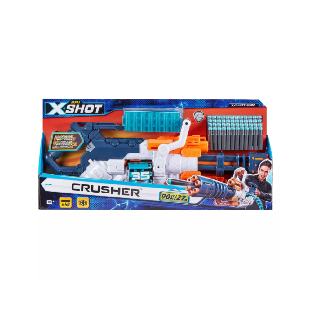 X-Shot Excel Crusher Blaster with 48 Darts– Curacao