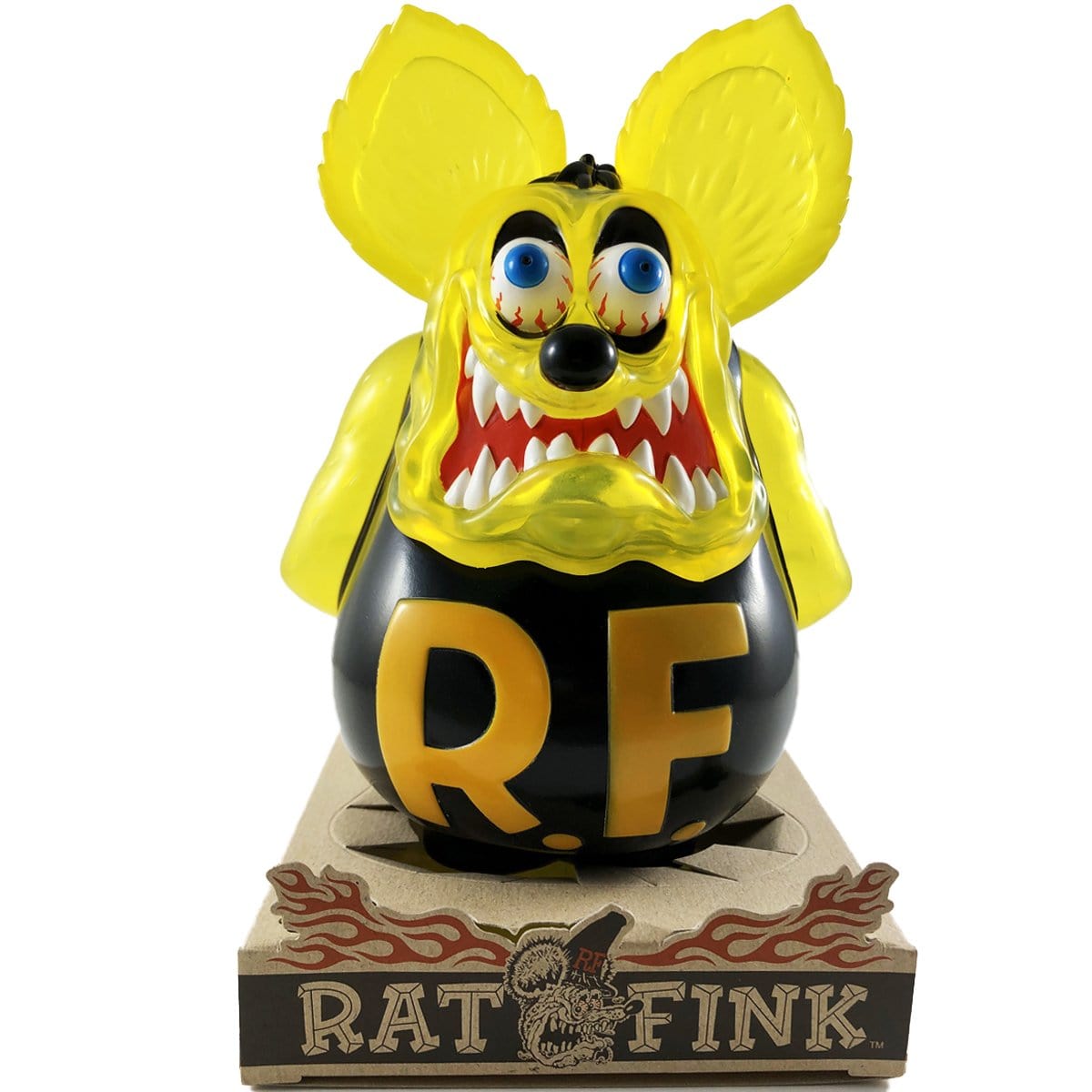 Rat Fink Translucent Yellow by Ed Roth x Secret base Sofubi