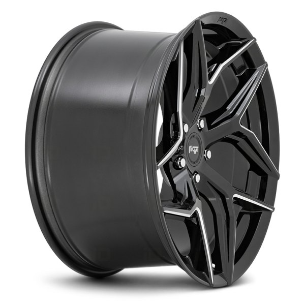 NICHE® M266 TORSION Wheels - Gloss Black with Milled Accents Rims
