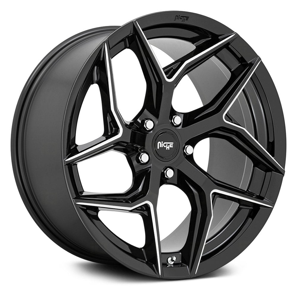 NICHE® M266 TORSION Wheels - Gloss Black with Milled Accents Rims
