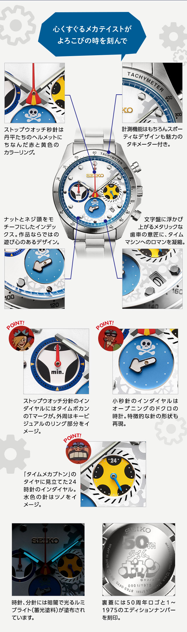 タイムボカン 50周年記念 セイコー コラボウオッチ／プレミアム