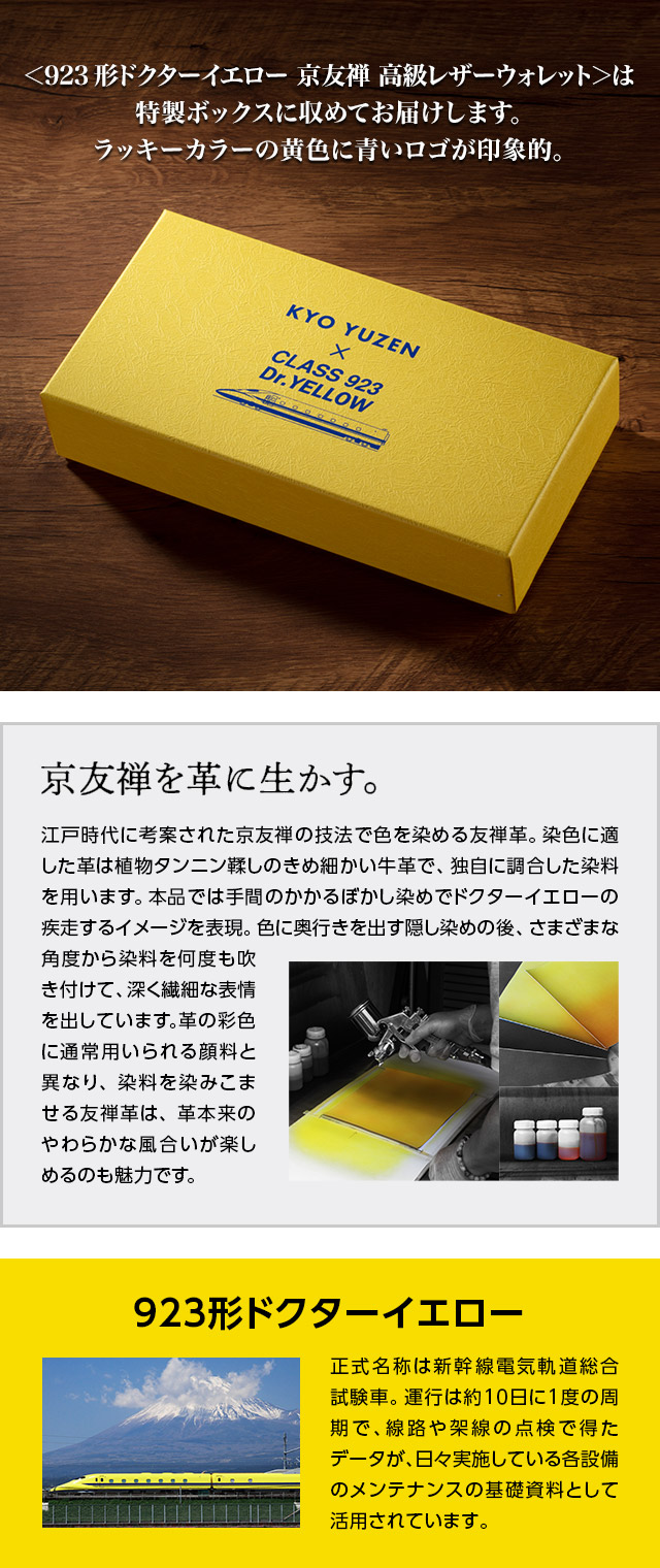 幸せの黄色い新幹線 × 日本伝統工芸 923形ドクターイエロー 京友禅
