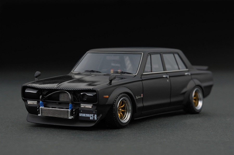 IG0610 1/43 Nissan Skyline 2000 GT-R (PGC10) Black | LINE UP