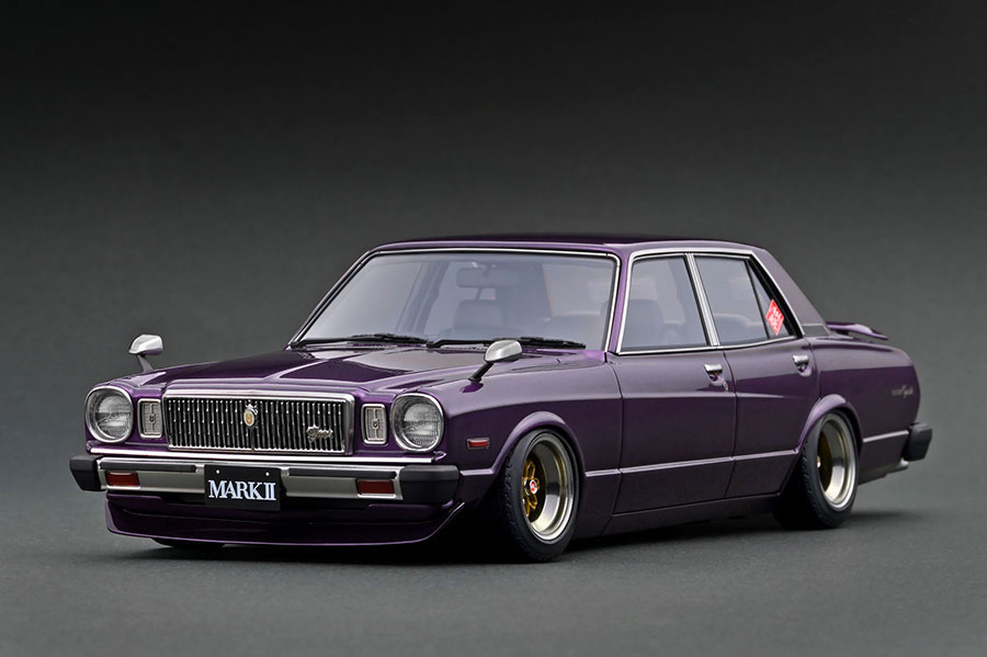 IG3431 1/18 Toyota MarkII Sedan Grande (MX41) Purple Metallic
