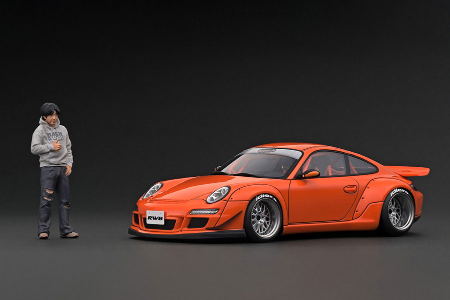 IG3251 1/18 RWB 997 GT3 Orange With Mr.Nakai | LINE UP | [公式