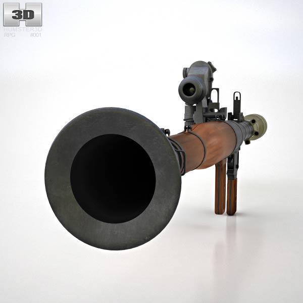 RPG-7 ロケットランチャー 3Dモデル - ダウンロード ロケット