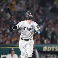 阪神・佐藤輝明が特大8号3ラン リーグ単独トップ 自己最多タイの月間