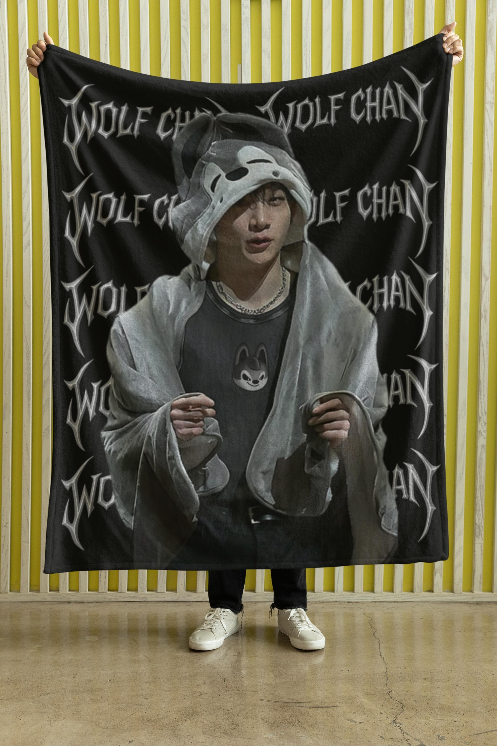 Stray Kids Blanket With Bang Chan & Wolf Chan, Custom SKZOO Kpop