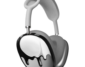 Qlix Silver Drip Frames – Airpods Max Case (lightweight, USB-C