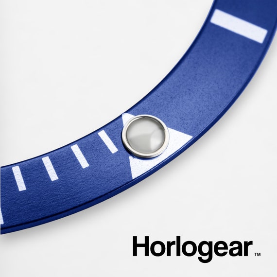 HORLOGEAR (Blue) Aluminum Bezel Insert for Submariner 16610