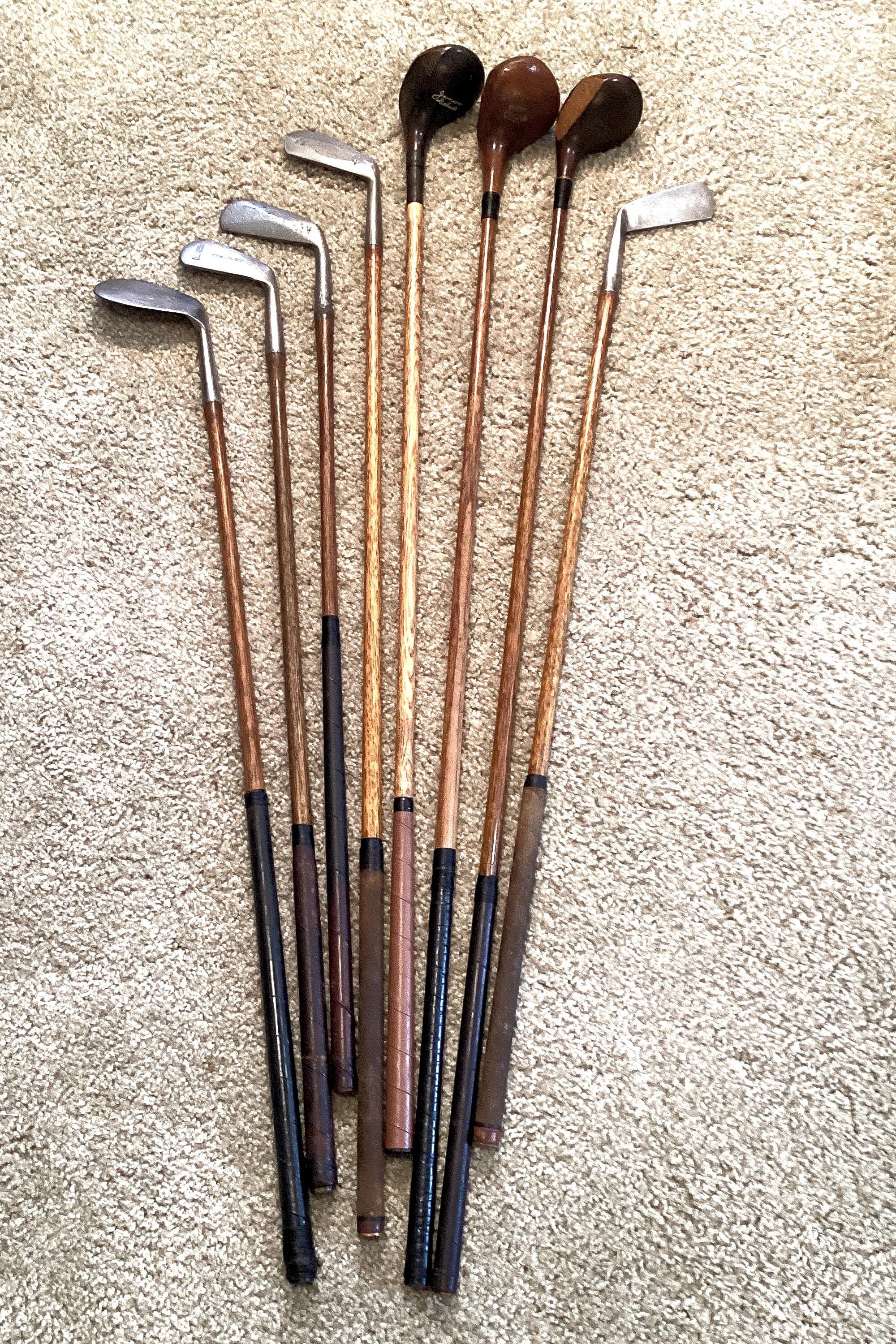 アンティーク 木製 ゴルフ クラブ ヒッコリー アイアン C 100年