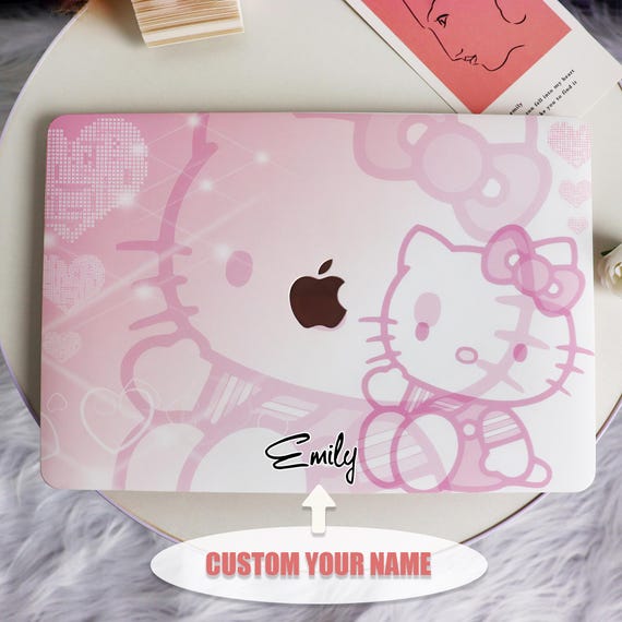 Cute Hello Kitty New Mac Protective Case Personalized Name for
