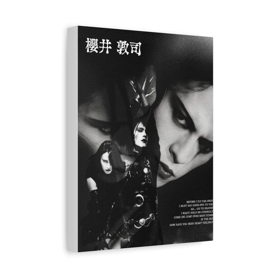 Atsushi Sakurai Canvas Print, Buck-tick Poster, Japanese Gothic