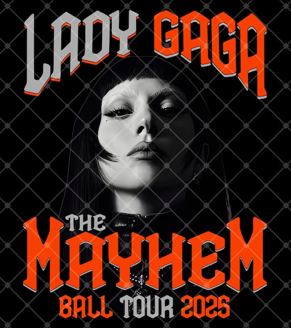 Lady Gaga Mayhem Ball PNG: T-shirt Design (digital Download, Print