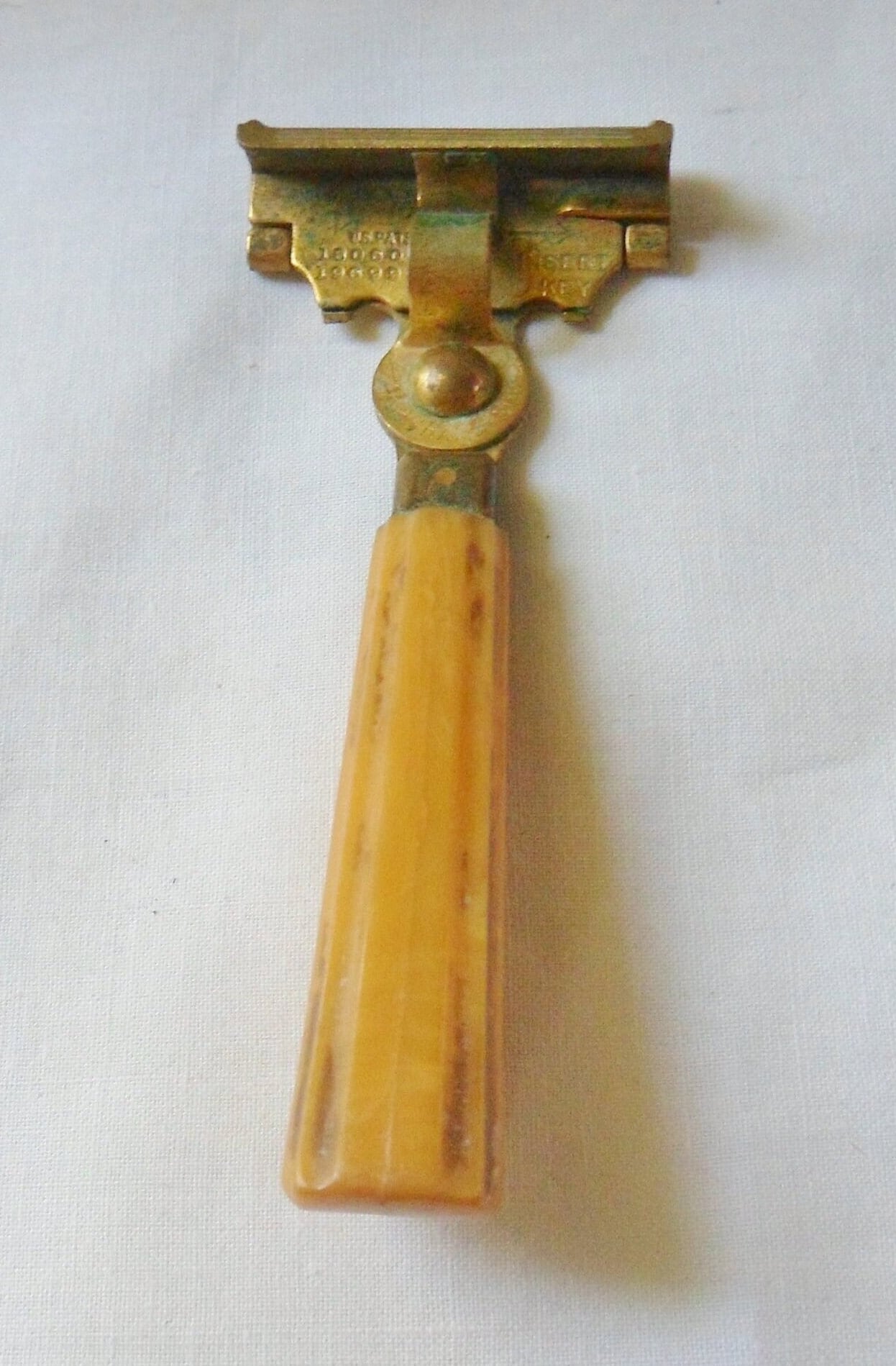 Schick Ever Sharp Razor, Vintage Gold Injector Safety Razor With