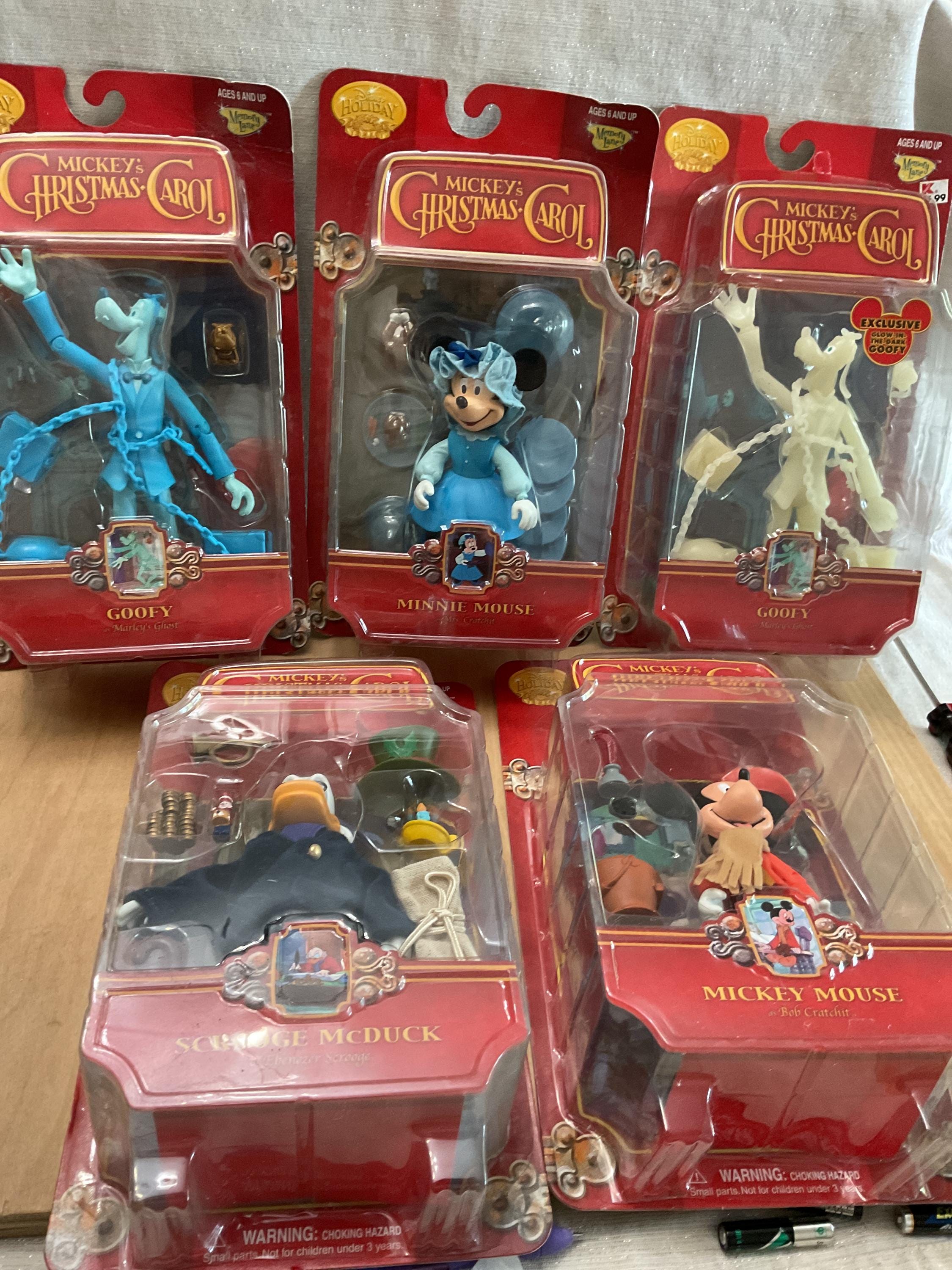 Vintage Disney Mickey's Christmas Carol Figures - Etsy