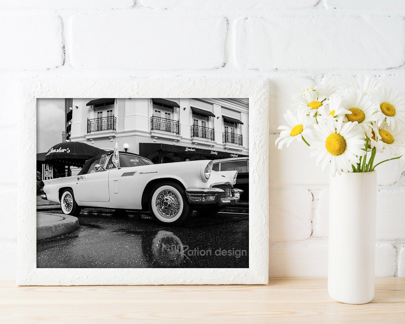 1957 フォード サンダーバード、クラシックカー、車の写真、T-Bird