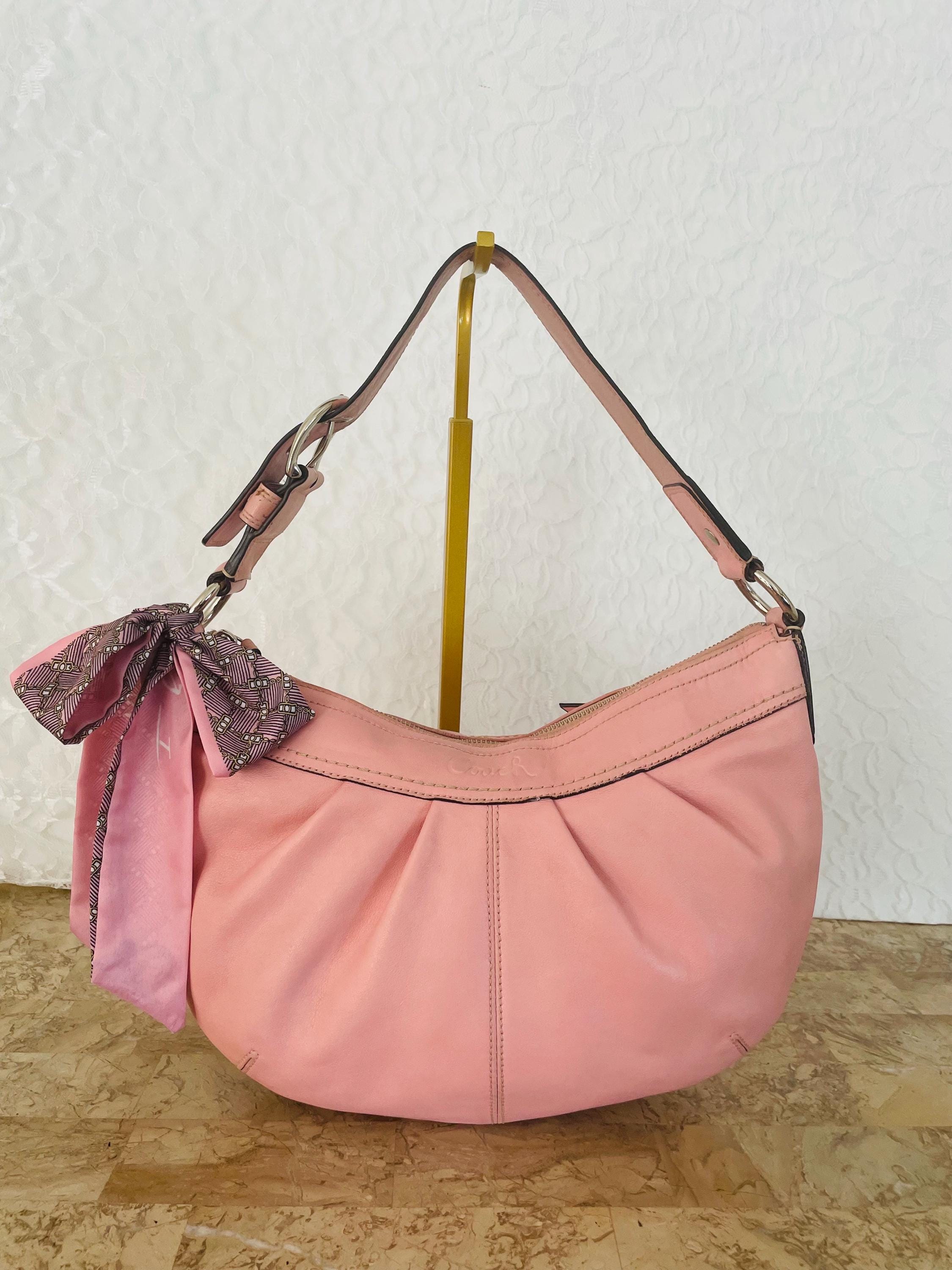 Coach Ergo Pleated Hobo/soho Pink Leather Shoulder Bag F19730 - Etsy