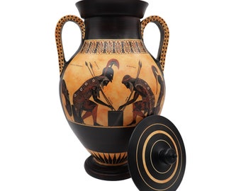 送料無料・蔵出し】古代ギリシャ 花瓶 黒絵式陶器 ギリシャ陶器 送料