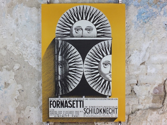 匿名配送希少90's】Piero Fornasetti アート ハガキ 美術館 匿名配送