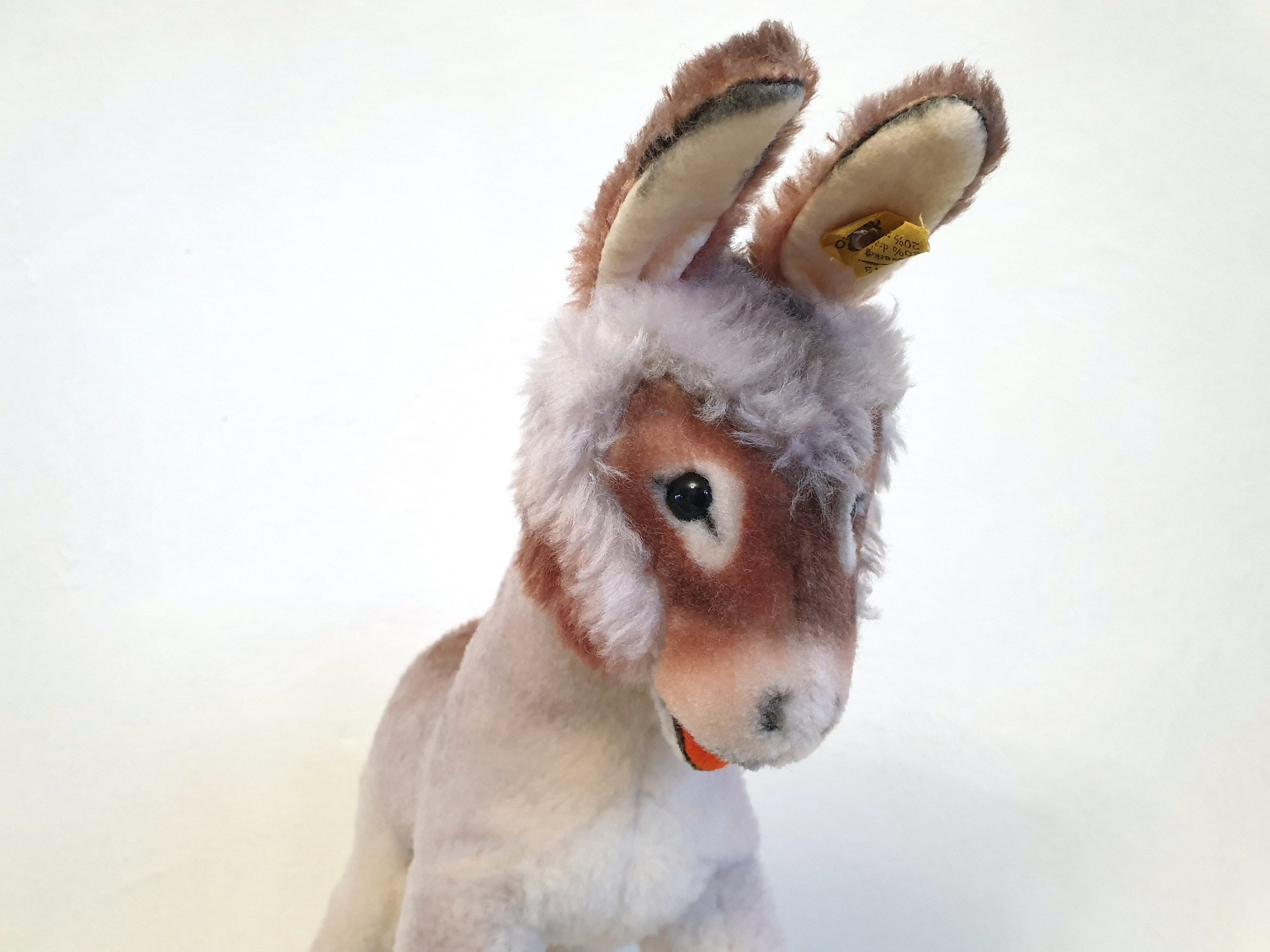 Old Steiff Donkey Grissy, Mule, Brocante, Vintage Stuffed Animal