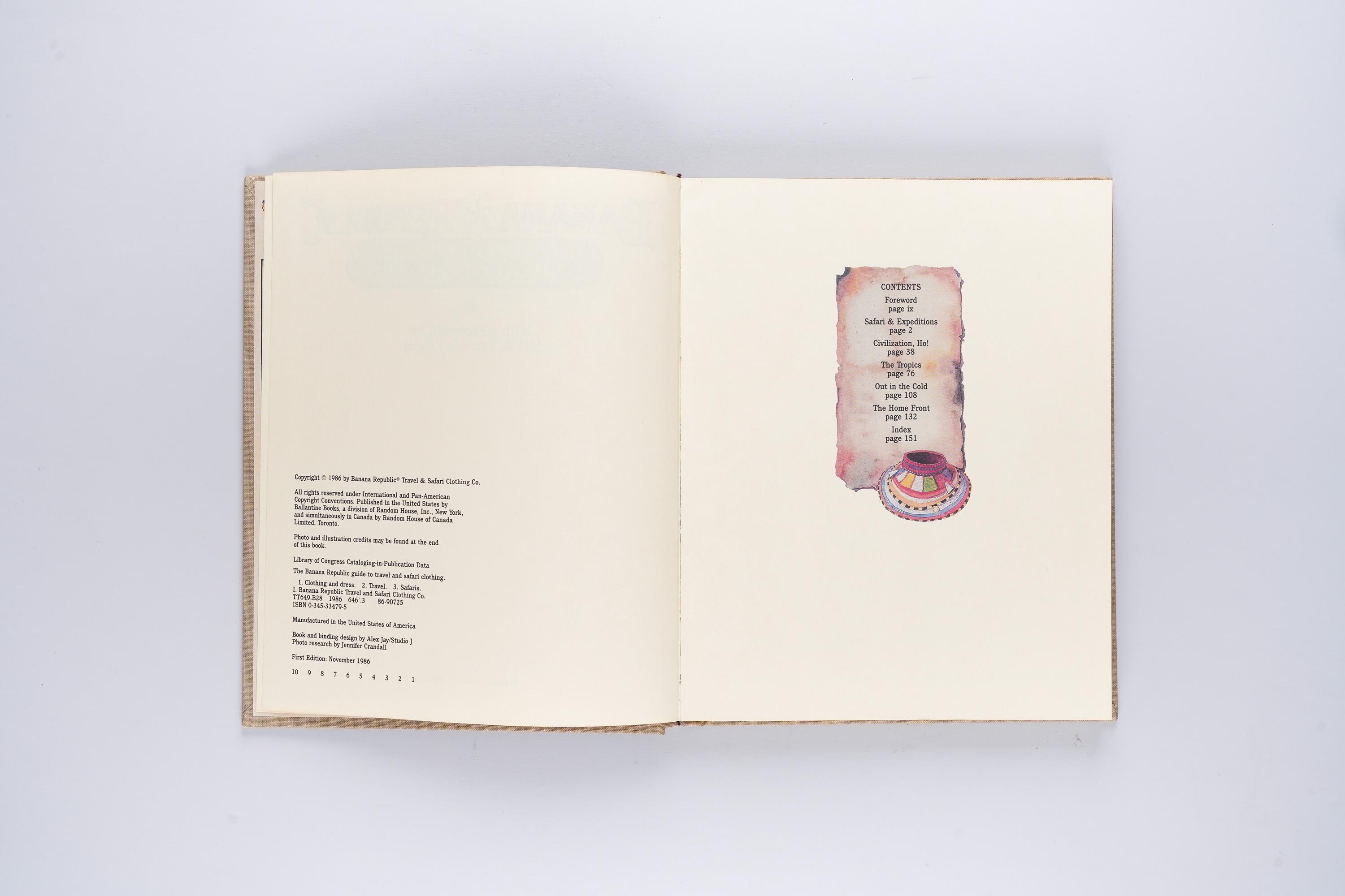 バナナ・リパブリック旅行＆サファリ衣料ガイド 1986年版 - Etsy 日本