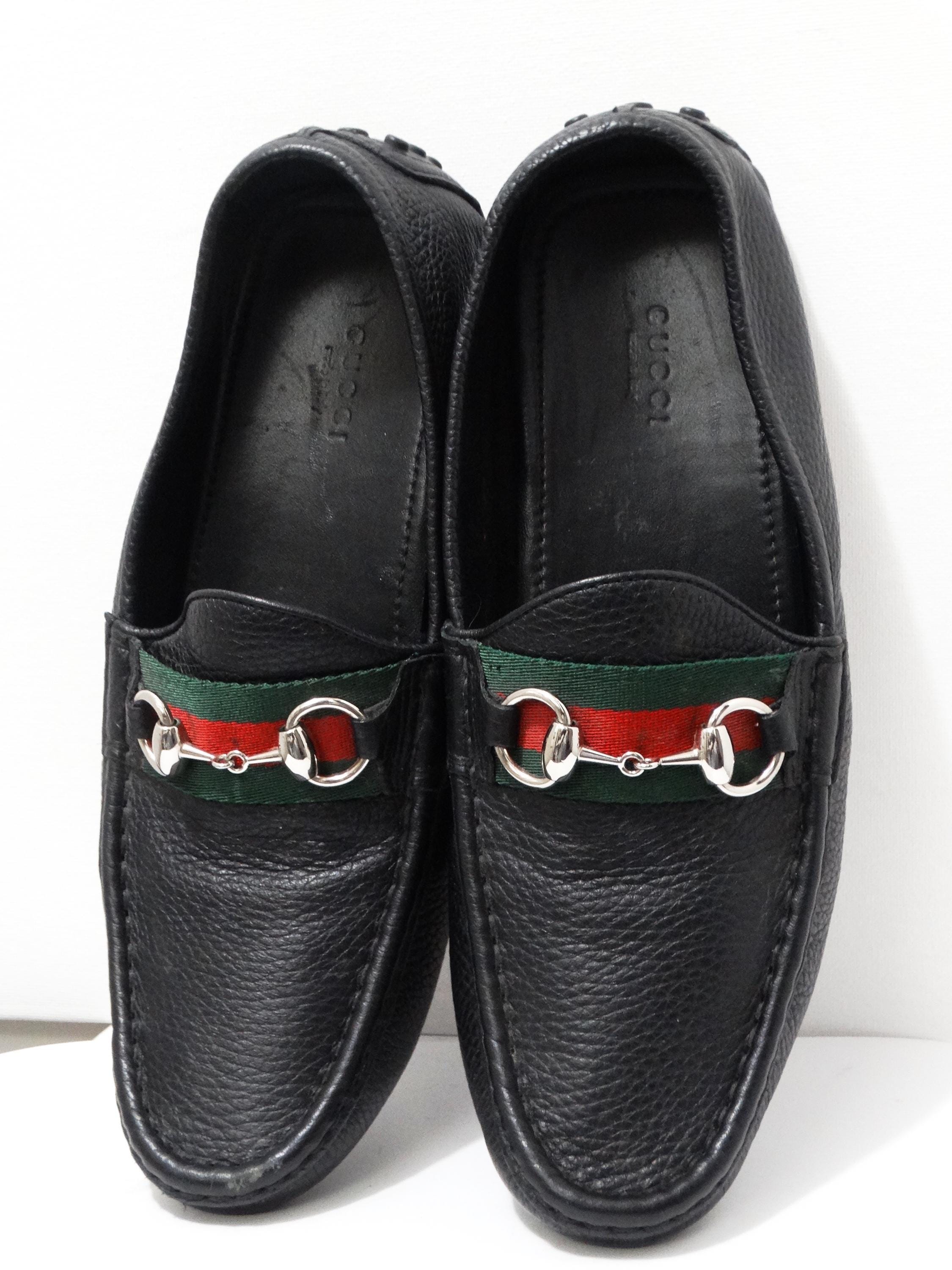GUCCI ブラックレザー ホースビットローファー。サイズ 38-1/2 - Etsy 日本
