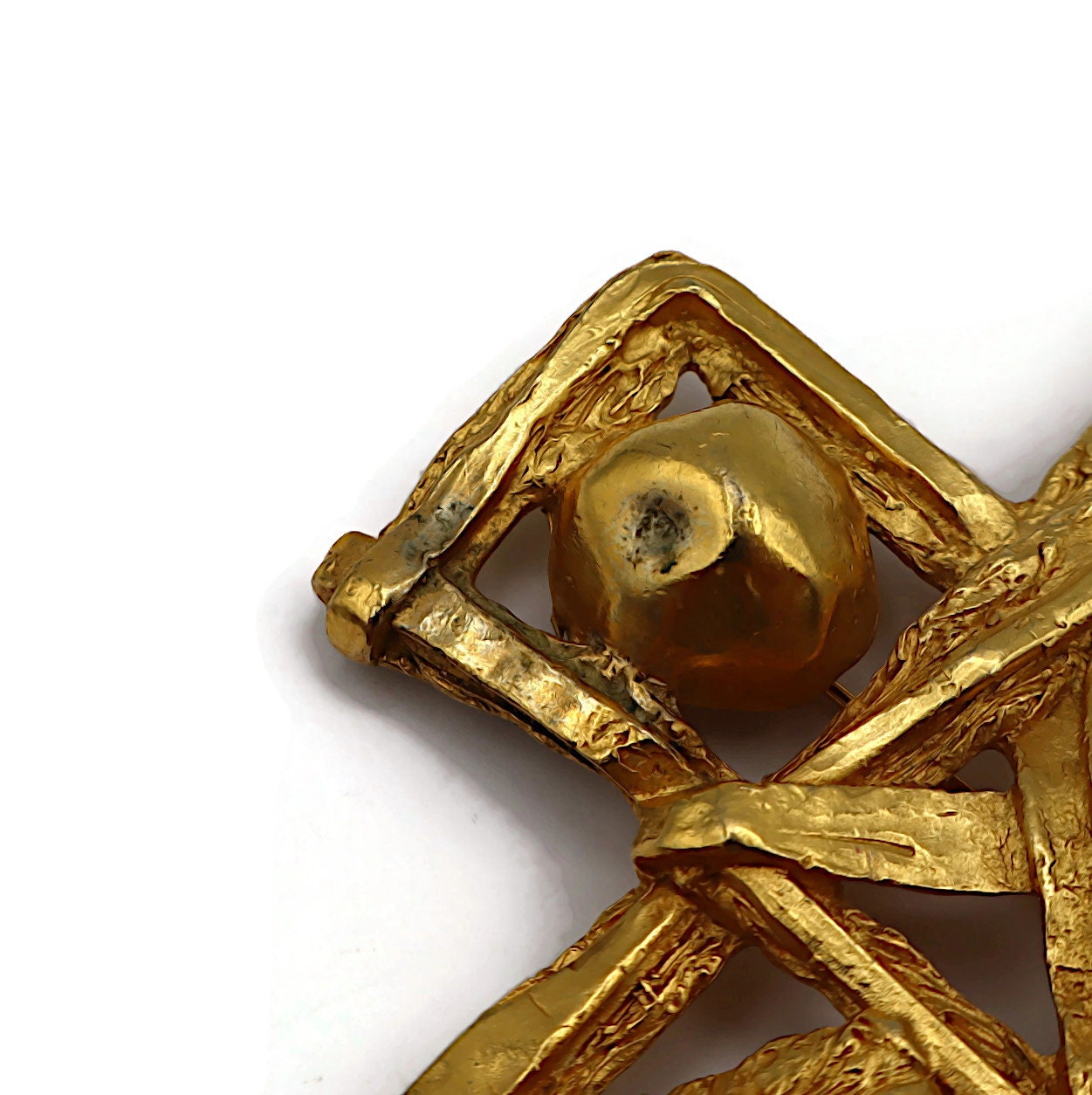 Christian Lacroix 十字架ヴィンテージブローチ ゴールド 【公式通販】