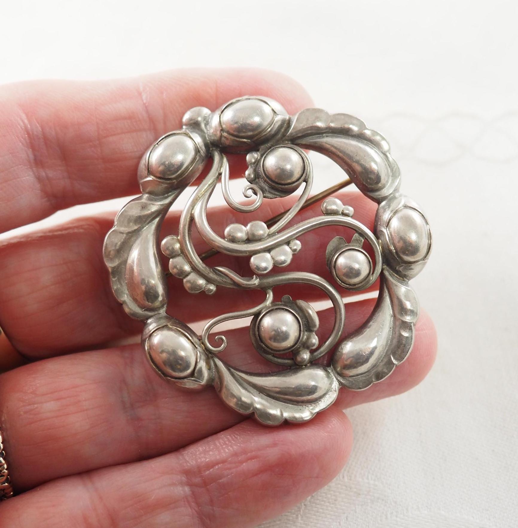 ジョージ ジェンセン ムーンライト ブロッサム、スターリングシルバー