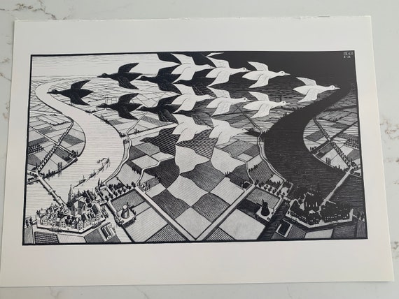 絵 昼と夜の融合 絵 昼と夜の融合 Amazon.co.jp: M.C. Escher