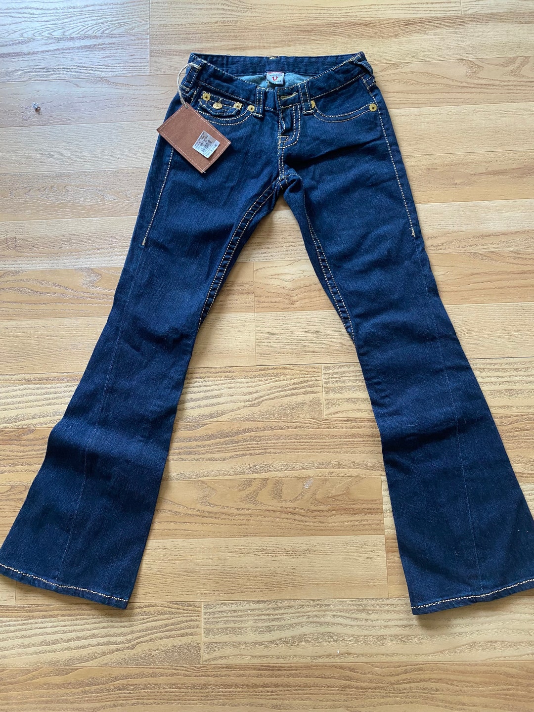 True Religion Joey Big T Metalli Size 25 Jeans New With Tags USA