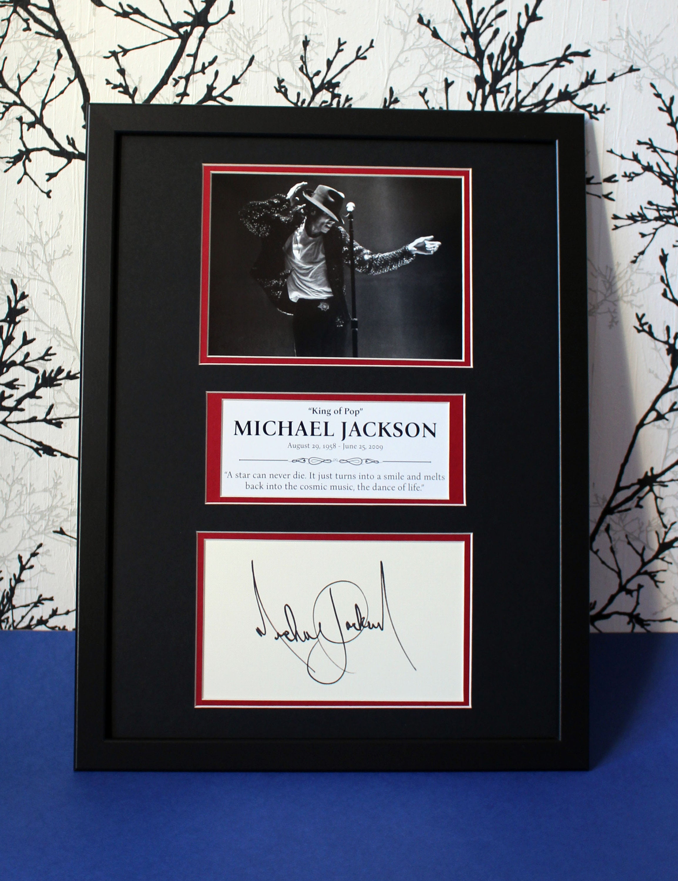 Michael Jackson Autograph Art: Limited Edition [1 of 100] Collage