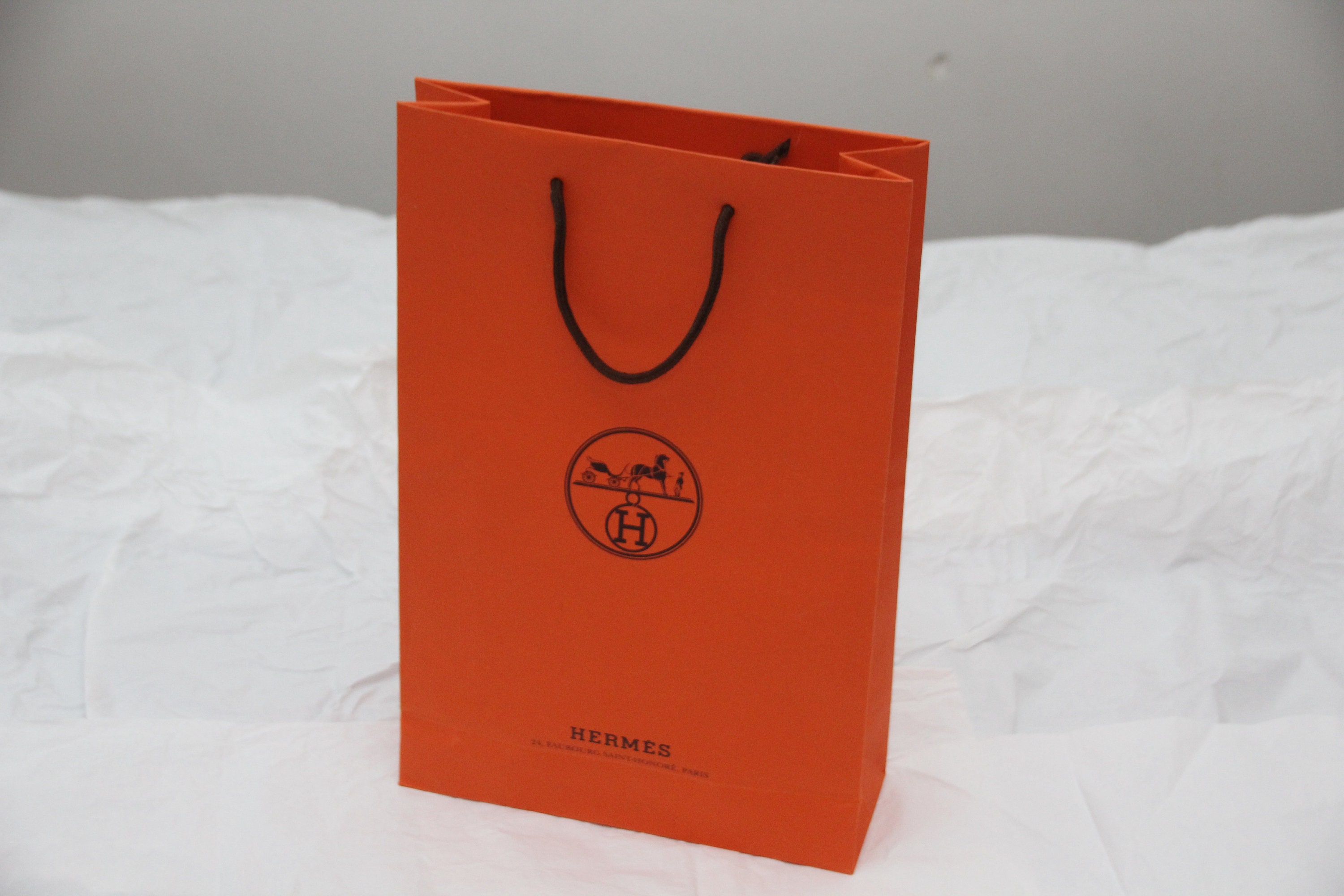 Orange Hermes Shopping Bag Gift Wrapping Elegant Gift for Her