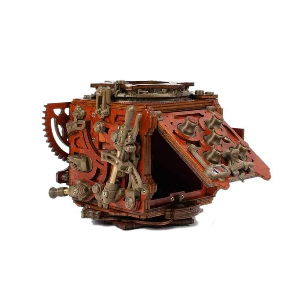NKD Mecanigma Puzzle Box Kit - Build Your Own Steampunk Puzzle Box