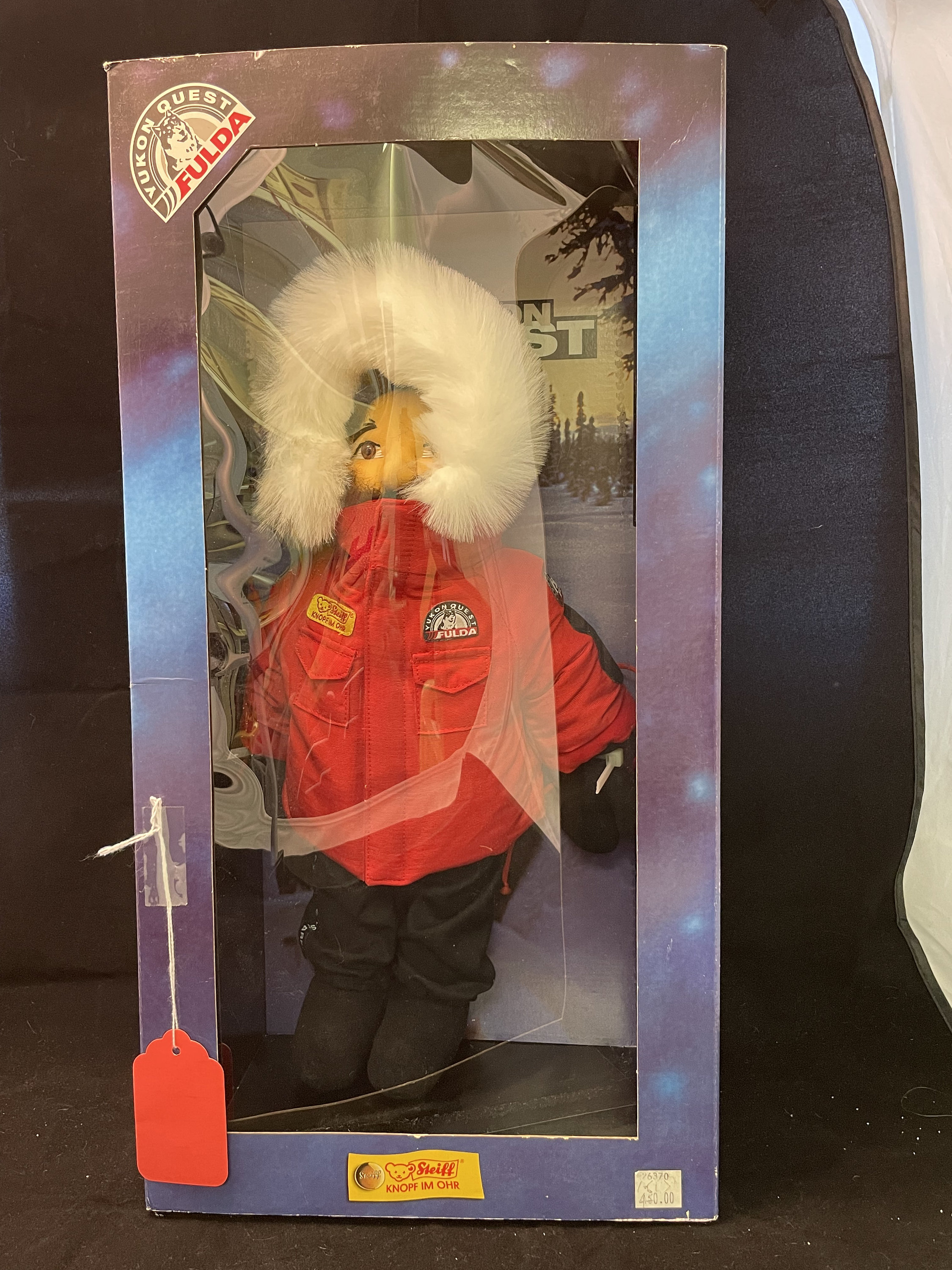 Steiff Fulda Yukon Quest Full Set Musher, Sled, Dogs, Polar Bear