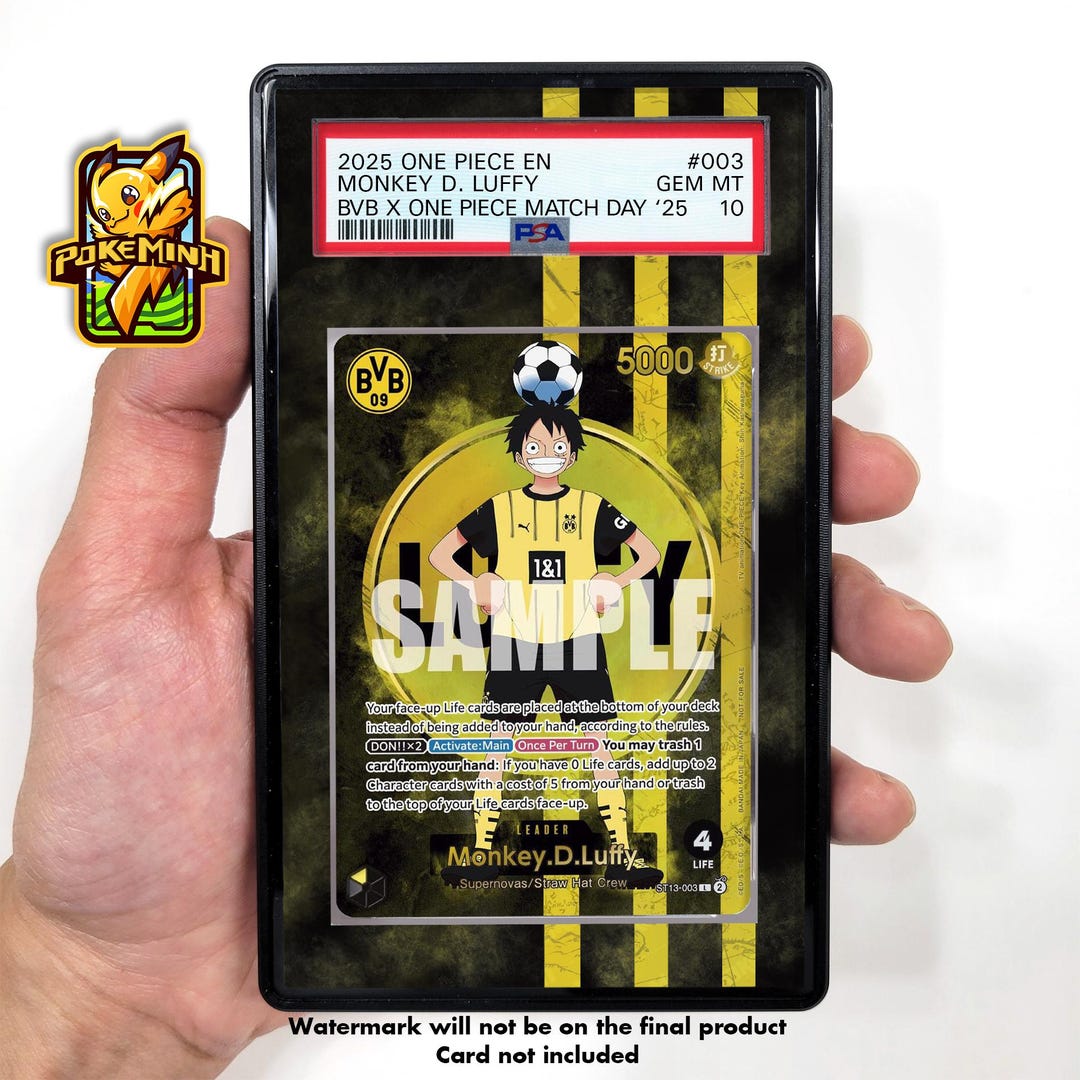 Monkey D. Luffy ST13-003 BVB Promo Custom One Piece Graded Display