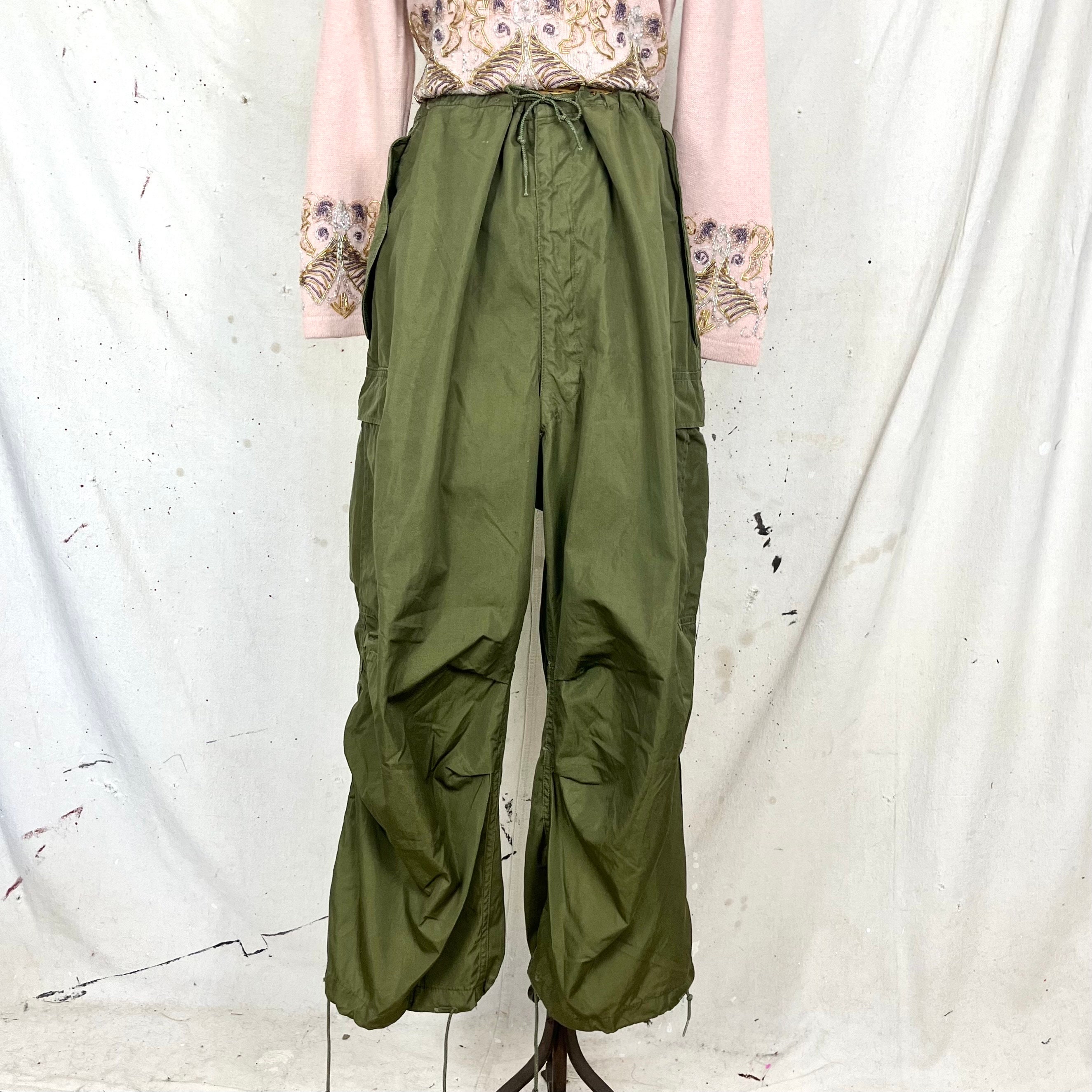 Vintage 70's Army Parachute Pants (M-XL) - Etsy