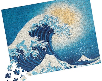 1000ピース ジグソーパズル 葛飾北斎 神奈川沖浪裏 - Etsy 日本