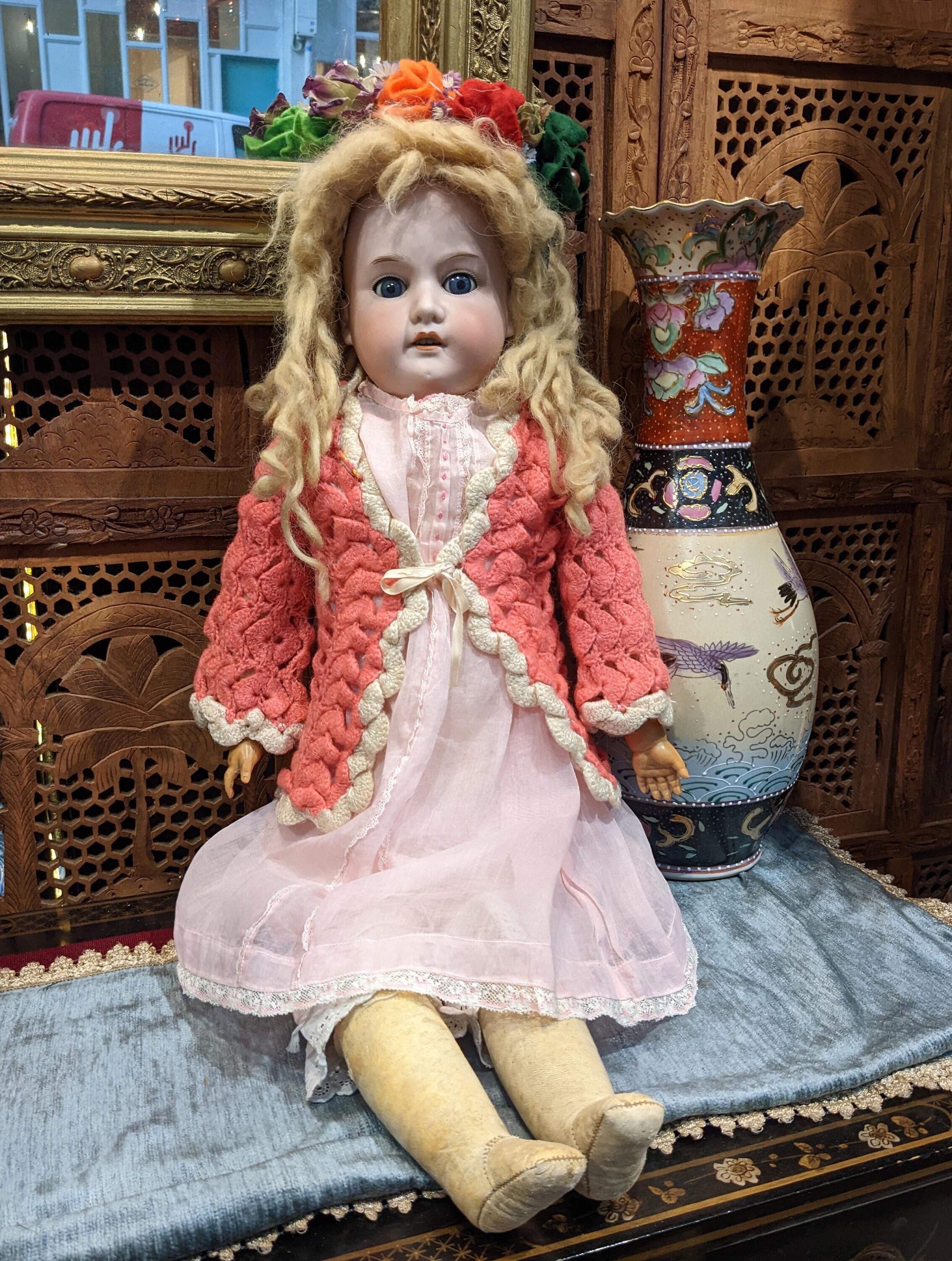 ドイツ製ビスクアンティークドール アルマン・マルセイユ 370 AM