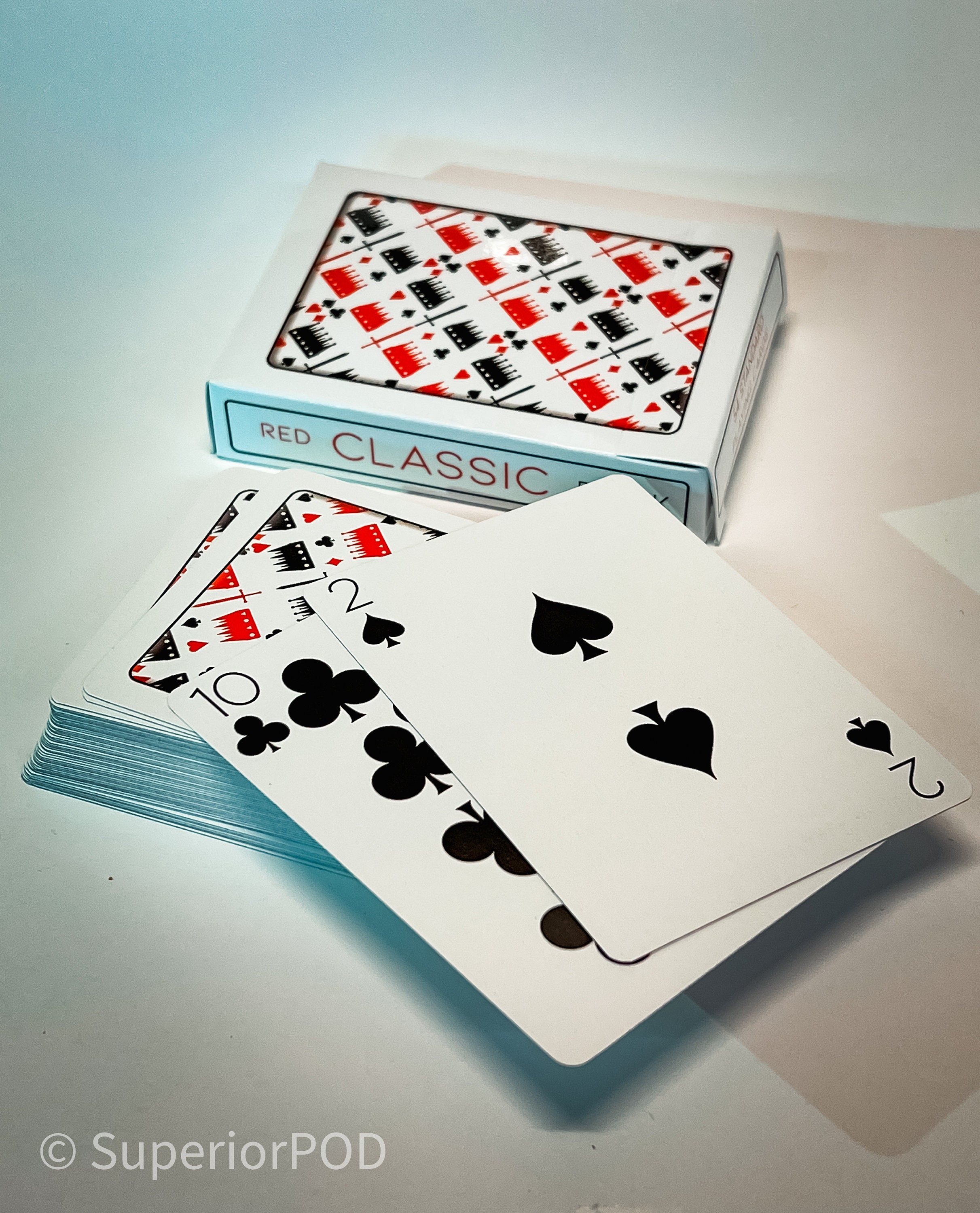 CLASSIC Red and Black Playing Cards, Poker Cards, Card Deck