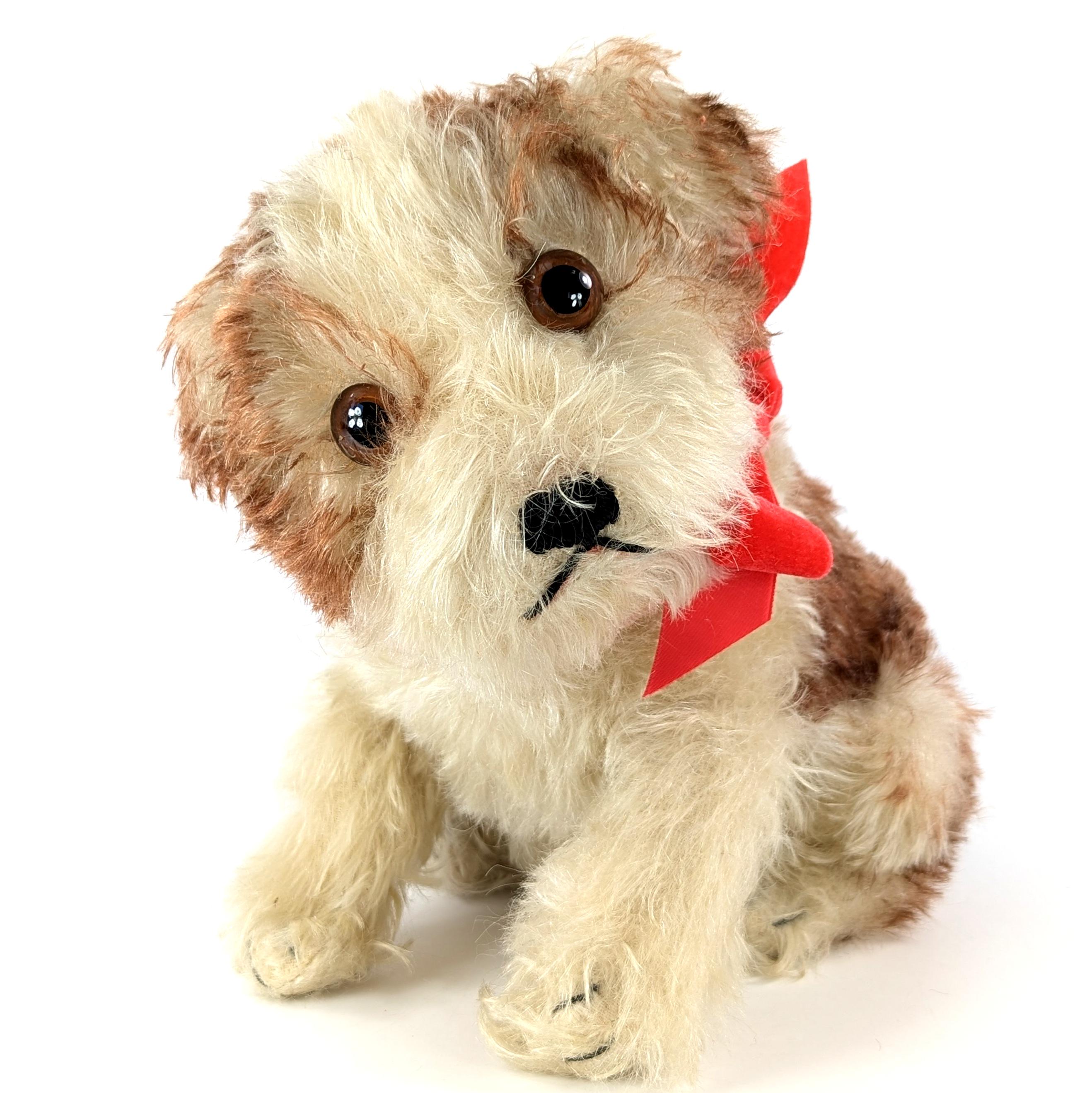 Steiff Puppy Dog Molly Large 10 Inches Sitting Vintage 1949 to