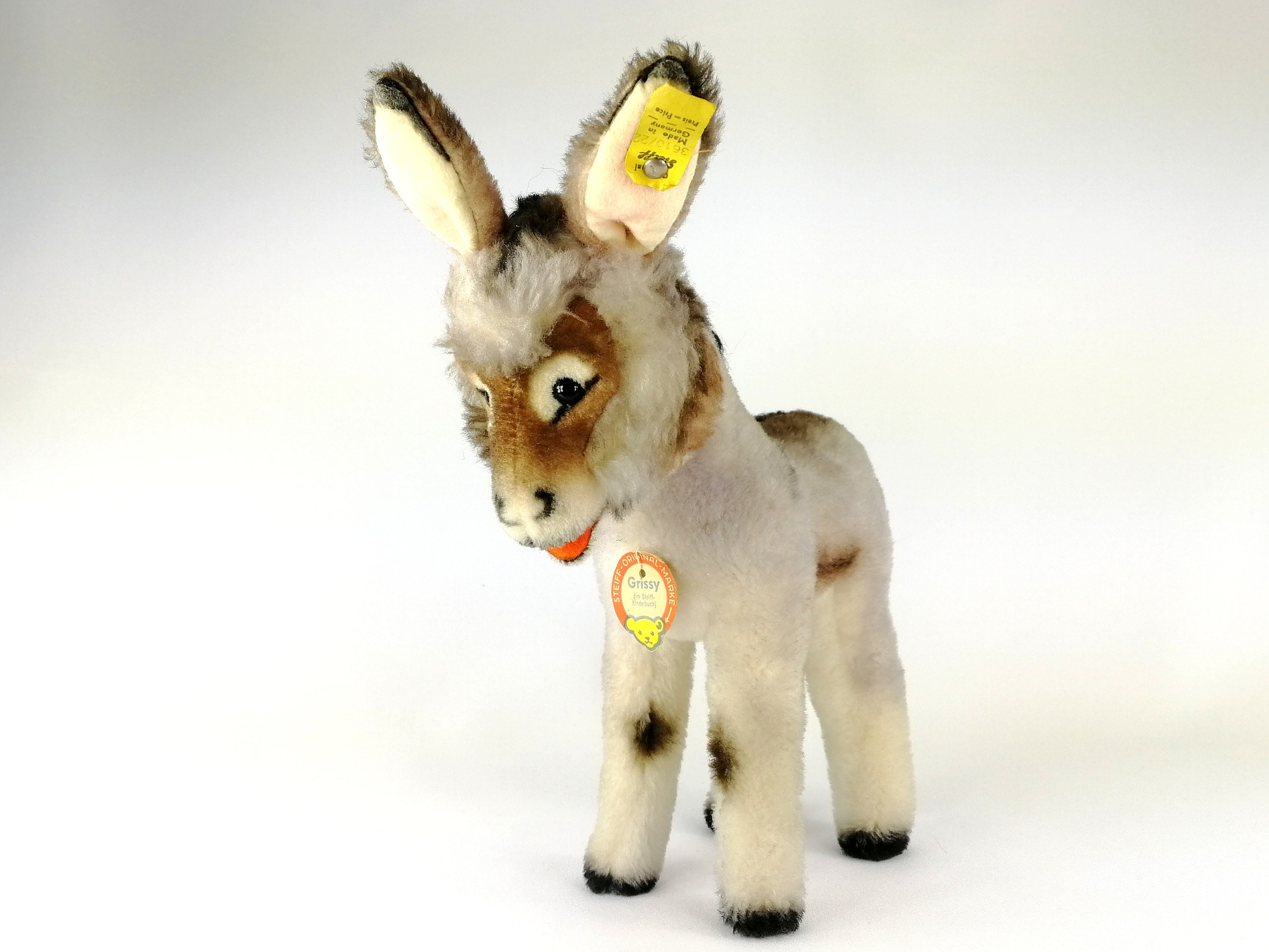 Steiff Donkey With All Ids Mint Condition 10 Inches Vintage 1968