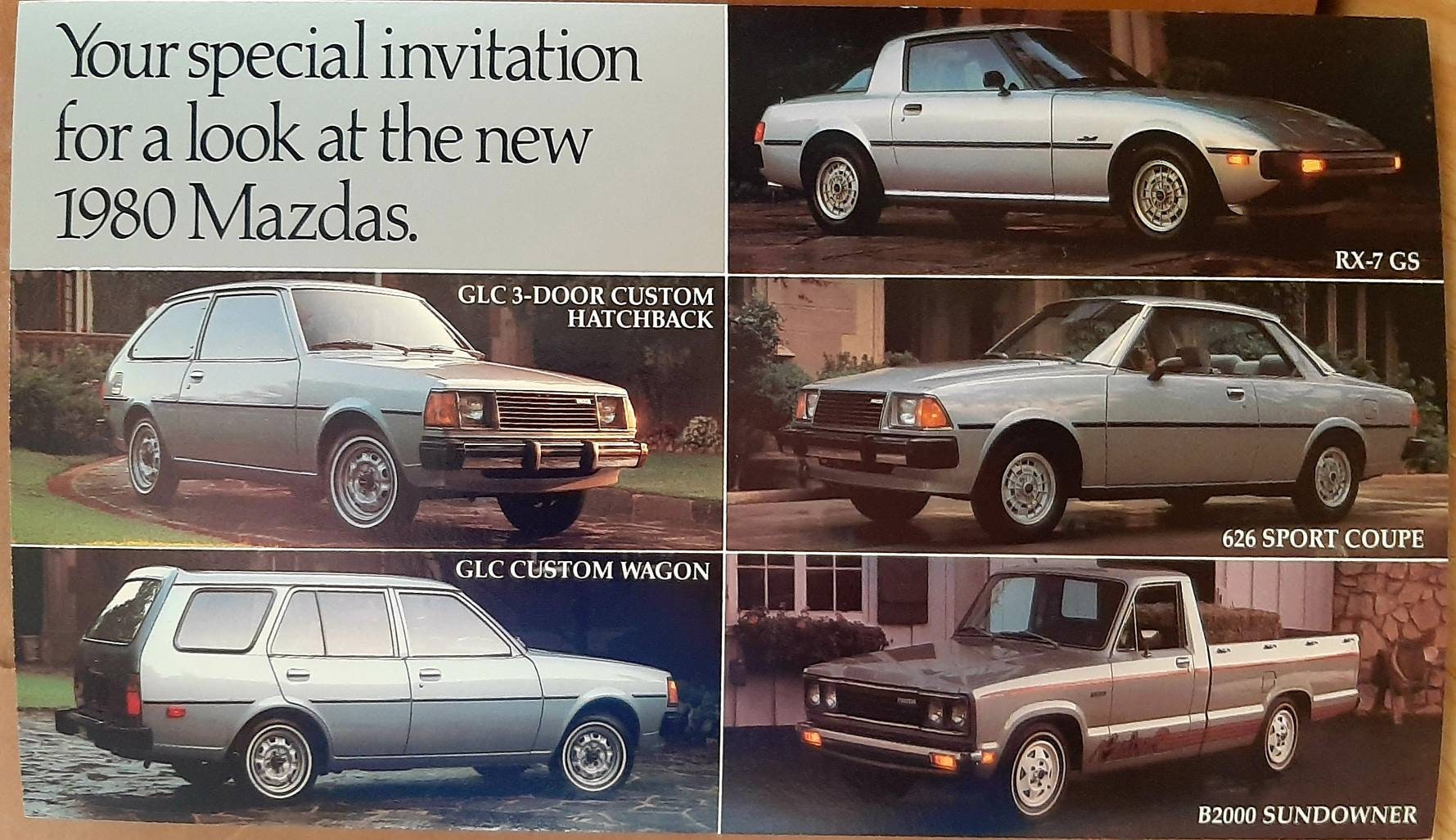1980 Mazda Large Multi View Postcard GLC B2000 626 RX 7 - Etsy