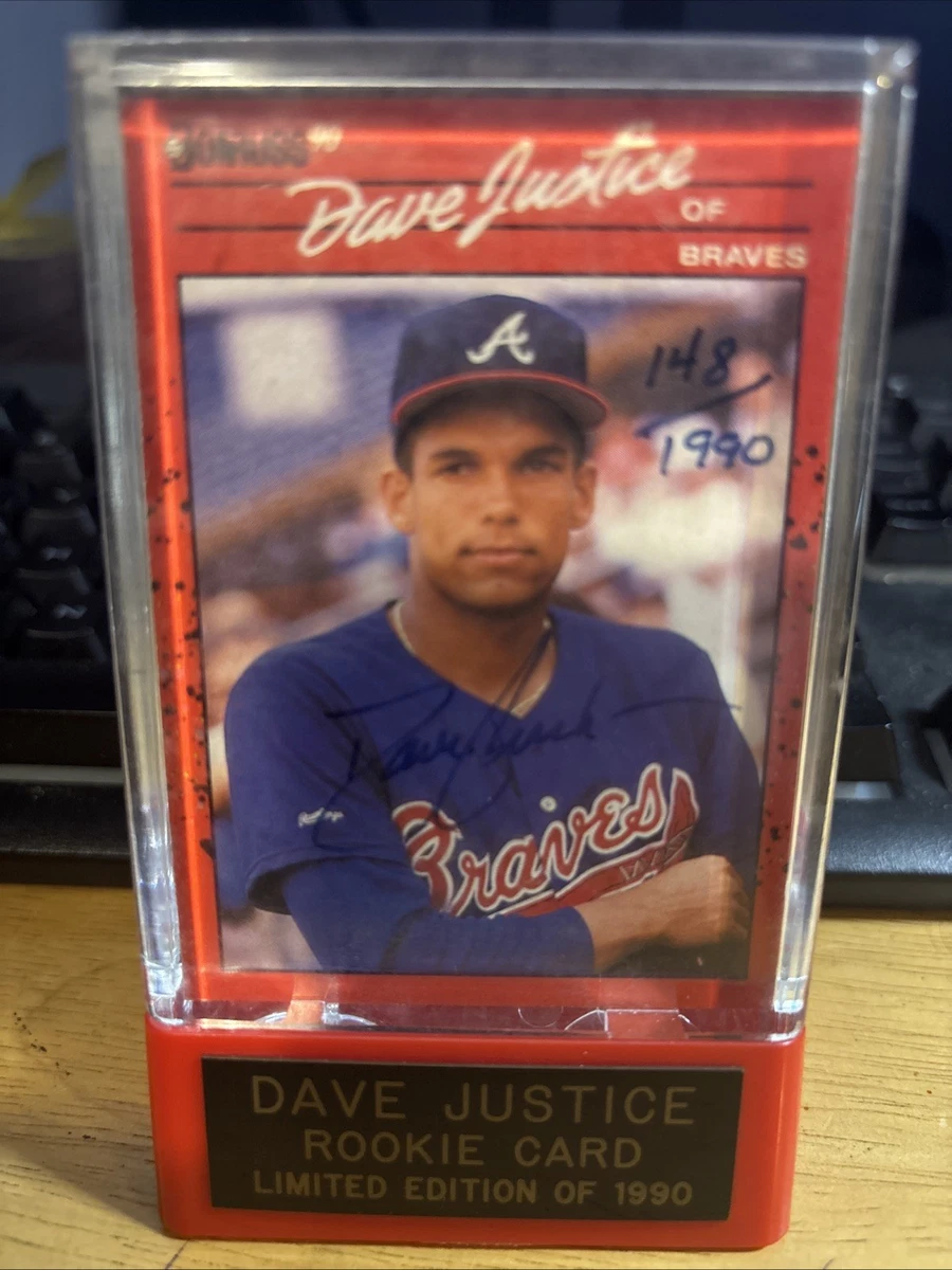 David Justice 1990 Season Baseball Sports Trading Cards