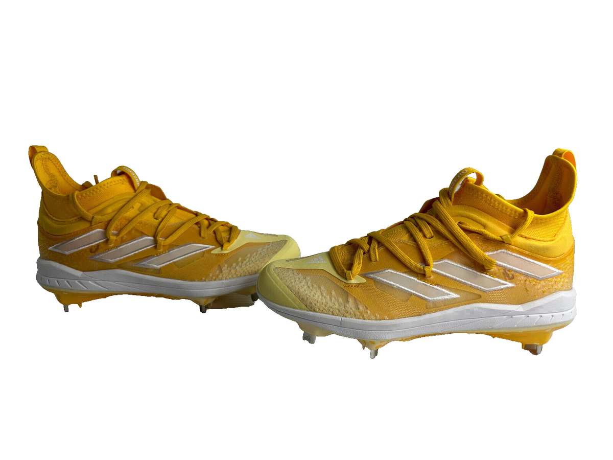 Adidas Adizero Afterburner Baseball Cleats Yellow Mens Size 6.5
