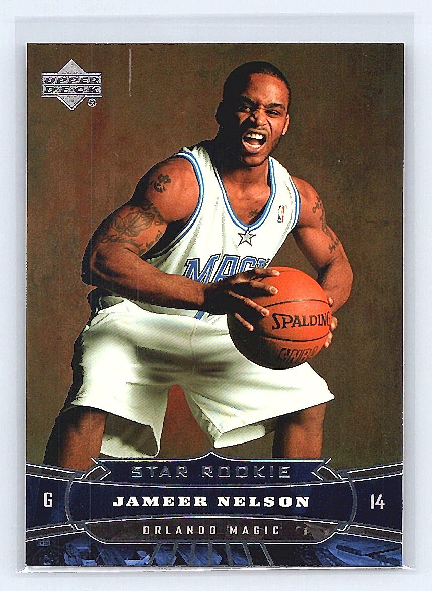 2004 Upper Deck Jameer Nelson #210 SR, RC Orlando Magic Rookie